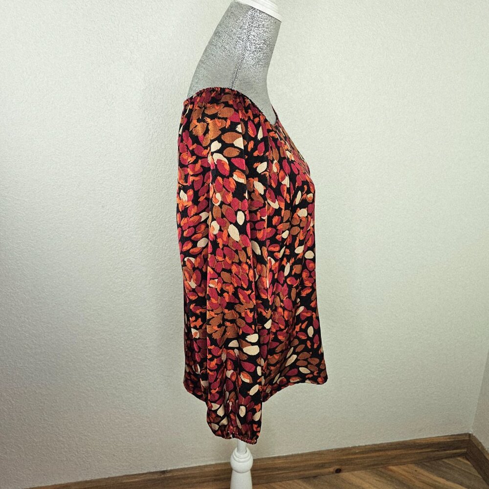 Liverpool Autumn Petals Puff Sleeve Blouse - Picture 7 of 10